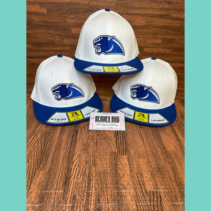 Blue & White Panther Hat FLEX 2024
