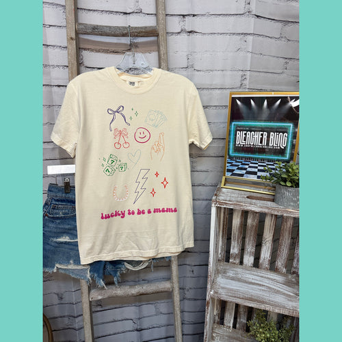 Lucky To Be A Mama Graphic Tee