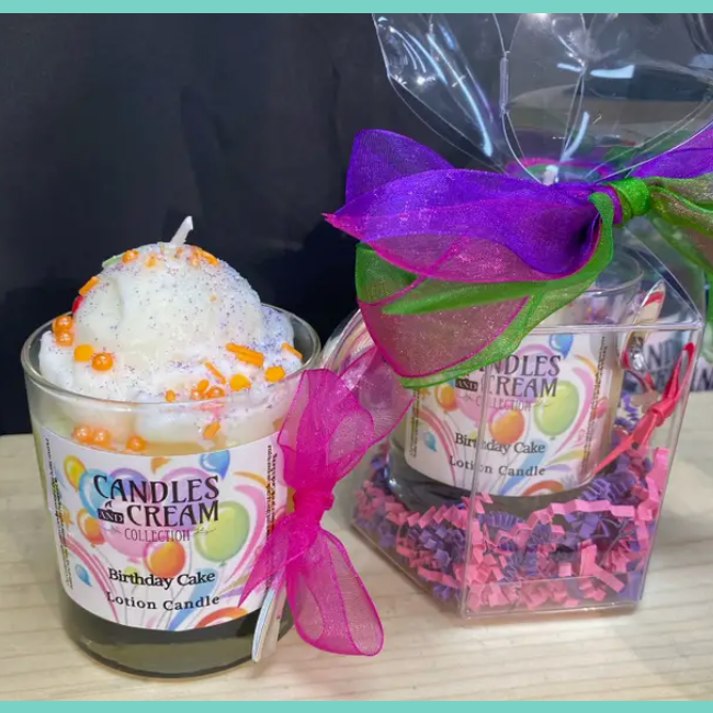 Candles & Cream Lotion Birthday Candle