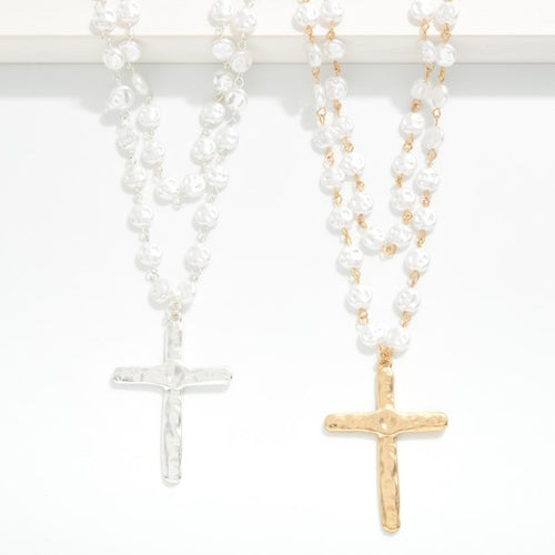 Layered Pearl with Cross