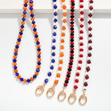 Game Day Faceted Bead Beaded Necklace