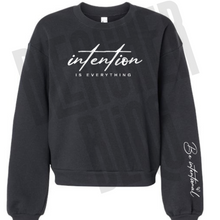 Intention Is Everything Cropped Crewneck