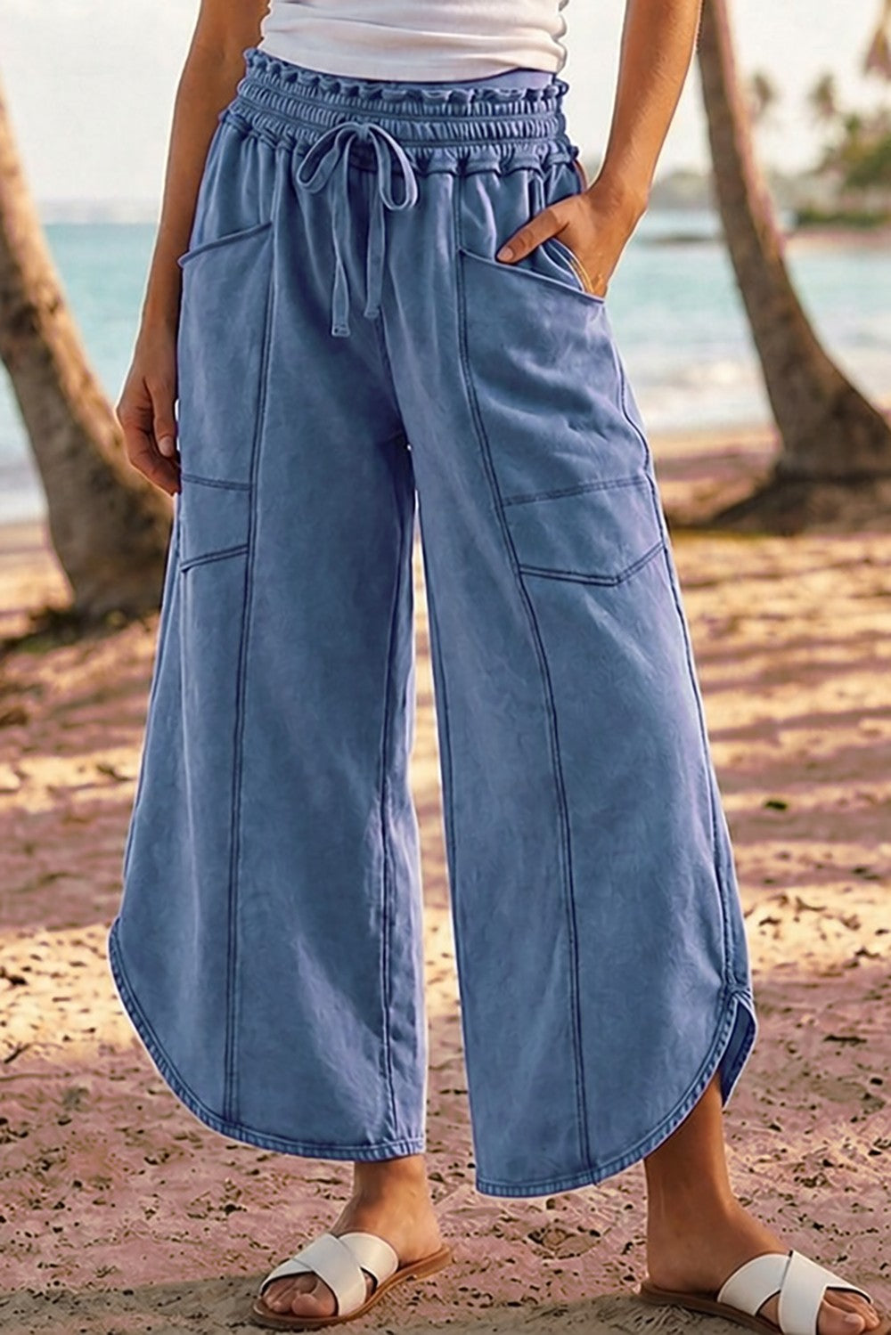 Tulip Mineral Wash Relaxed Pocket Pants