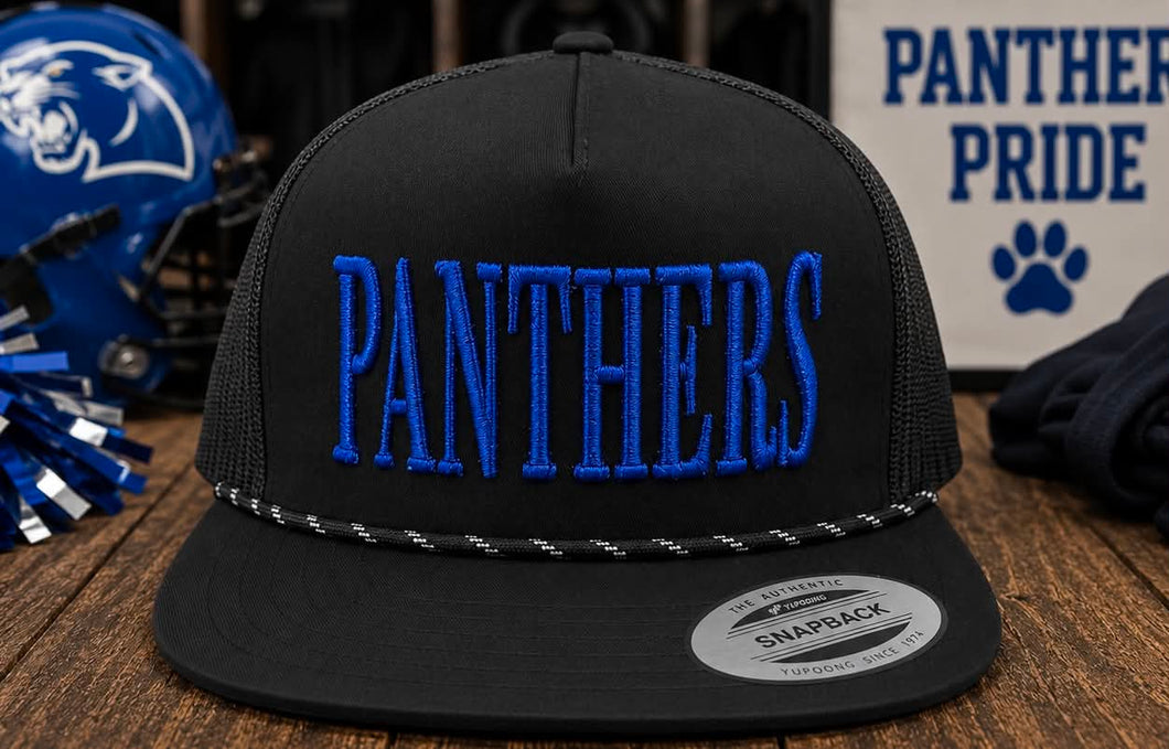 Panthers Puff Rope Snapback Hat