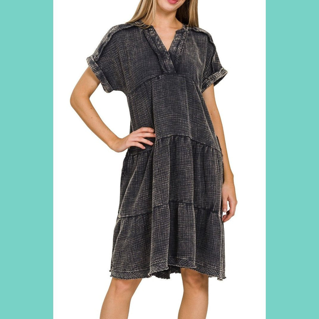 Washed Double Gauze Dress