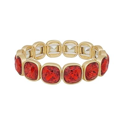 Red Jeweled Game Day Bracelet