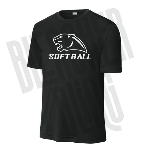 Panther Head Softball Black