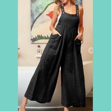 Boho Overalls with Gathered Front Pocket
