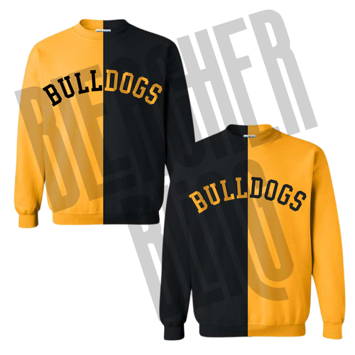 **PRE-ORDER** Custom 2-Toned BULLDOGS SWEATSHIRT
