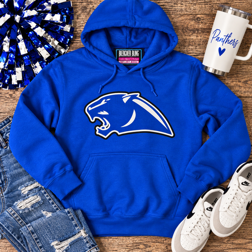 BIG Panther Head Royal Hoodie
