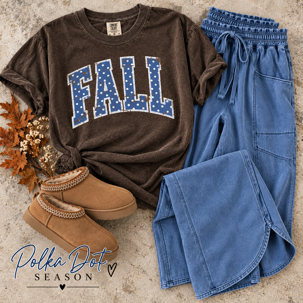 Polka Dot FALL Season Graphic Tee