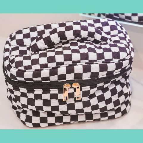 Checkerboard Jetsetter Quilted Bag