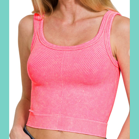 Easy Livin’ Coral Fuchsia Tank