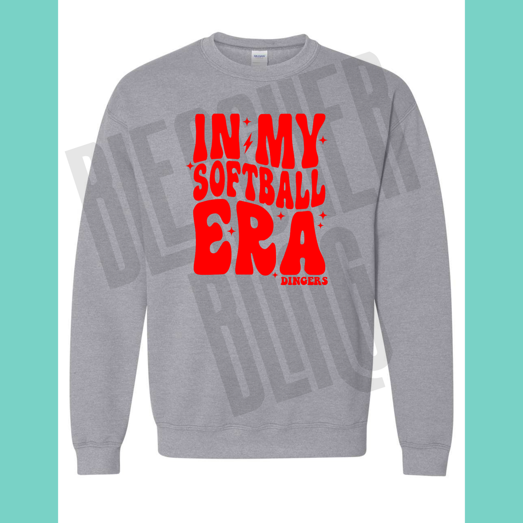 Dingers Softball Era Crewneck Sweatshirt