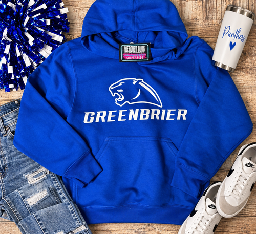 Greenbrier Panther Royal Youth Hoodie