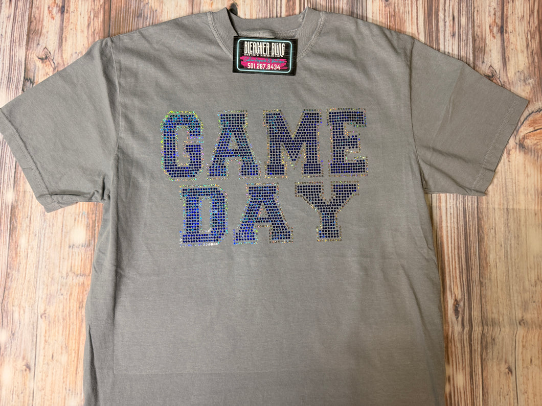 Panthers Game Day Gray Spangle Tee