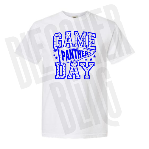 *PRE-ORDER* Panthers Game Day Polka Dot Tee