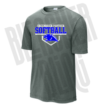 Panther Head Softball Grey
