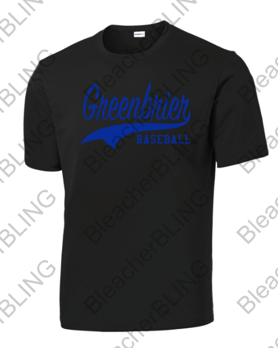 *Pre-Order* Black Greenbrier Baseball DriFit Tee
