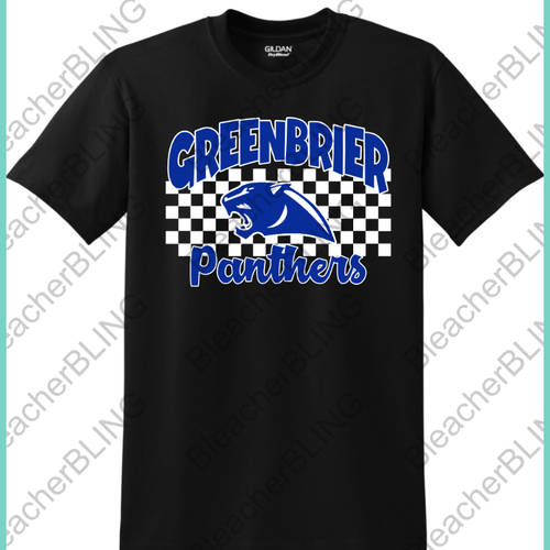 Greenbrier Panthers Checkered Tee 25