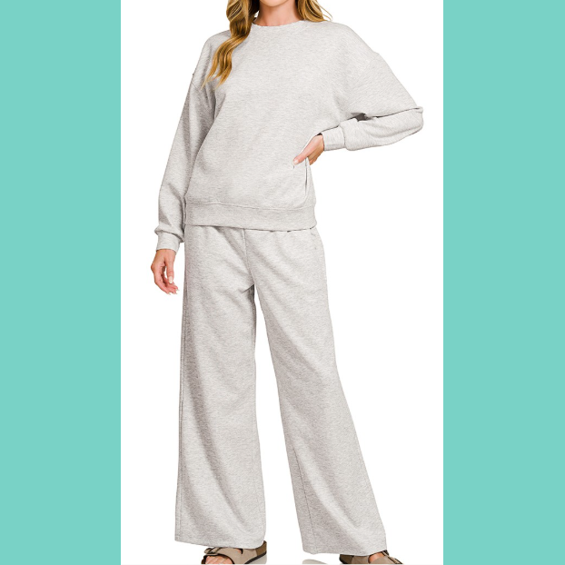 Heather Gray Buttery Pants Set