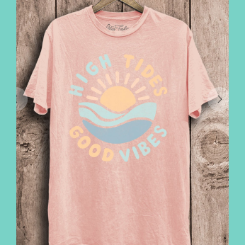 High Tide Mineral Wash Graphic Tee