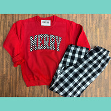 MERRY Checkered Crewneck Sweatshirt