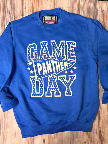 Game Day Panthers Polka Dot Crewneck Sweatshirt