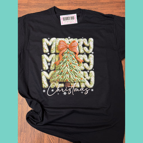 The Merry Christmas Yarn Graphic Tee