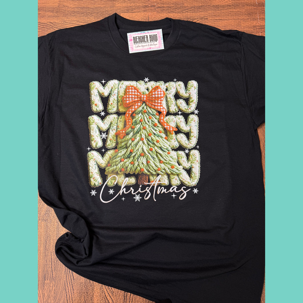 The Merry Christmas Yarn Graphic Tee