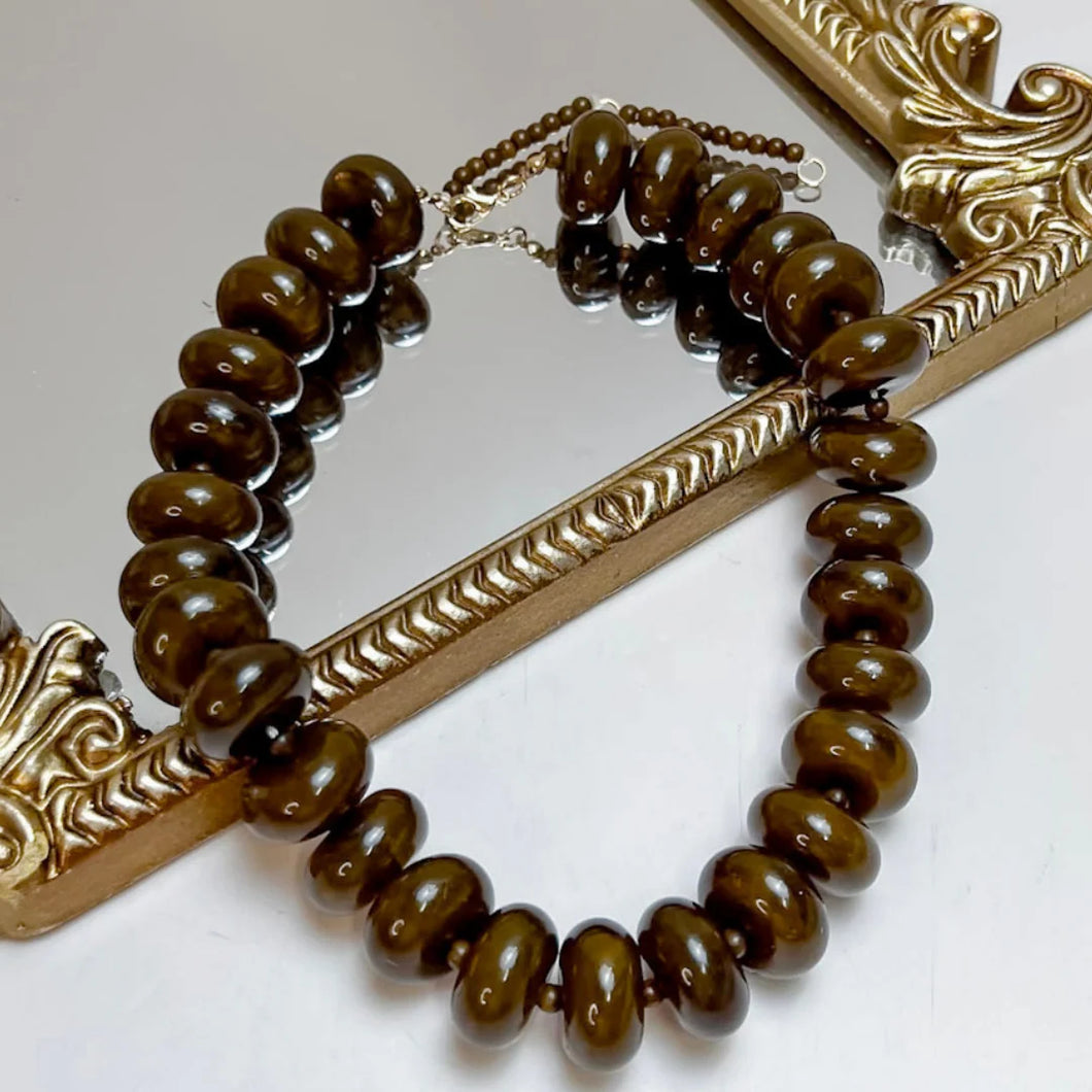 Mocha Muse Beaded Necklace