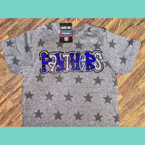 Panthers Doodle Star Tee
