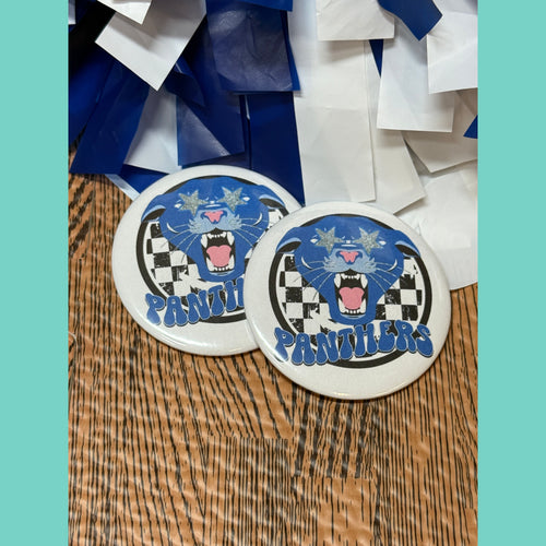 Panthers Star Eyes Spirit Button