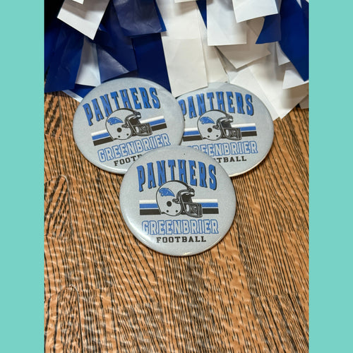 Panthers Football Spirit Button