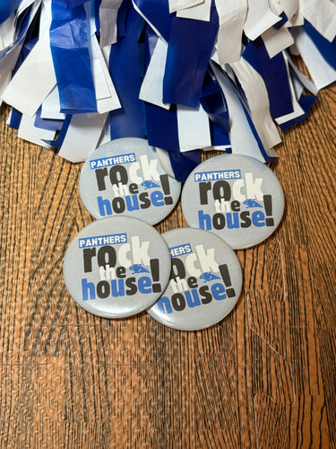 Panthers Rock the House Spirit Button