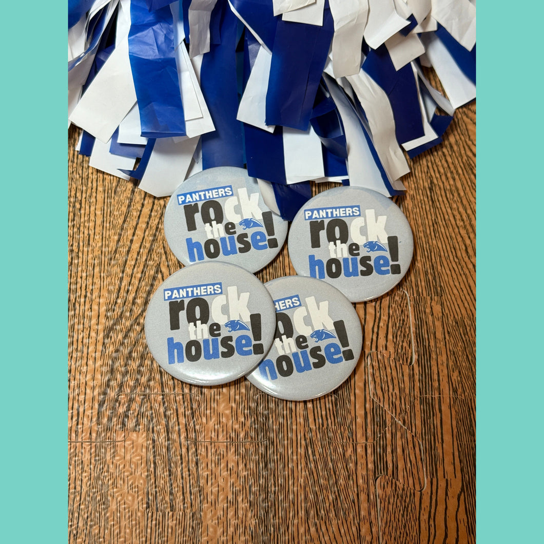 Panthers Rock the House Spirit Button