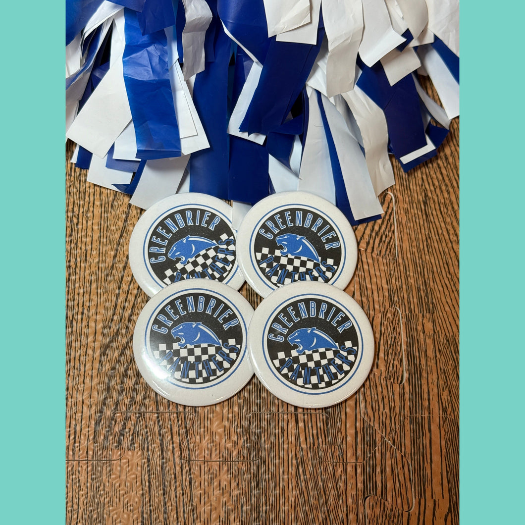 GBR Panthers Checkered Spirit Button