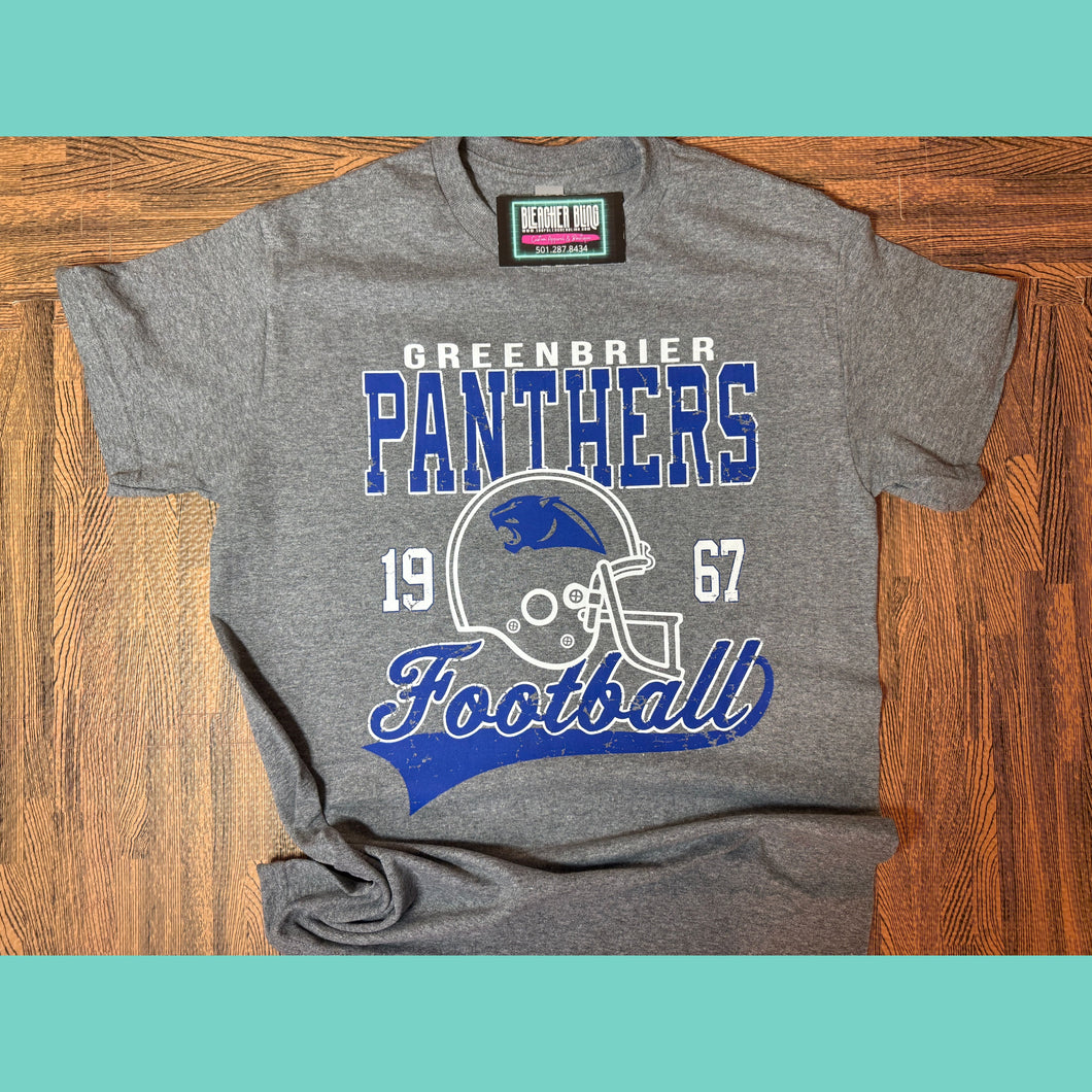 Graphite Panthers Football Tee 25