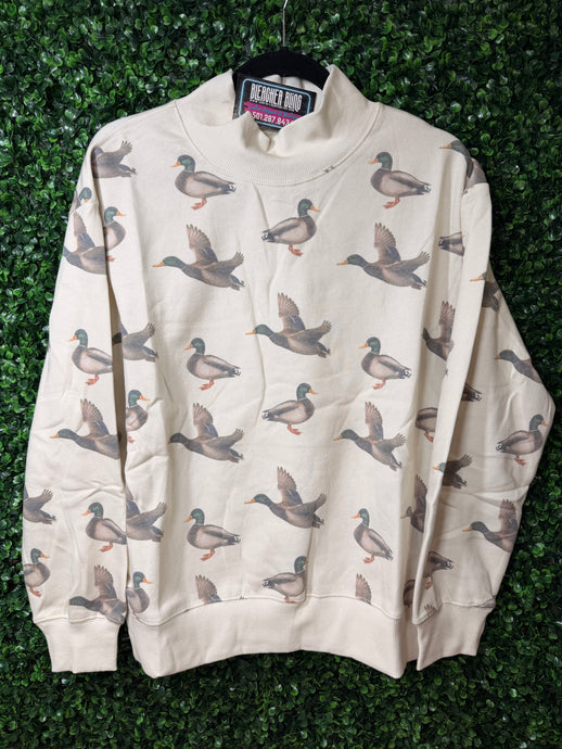 Flying Duck Mockneck Sweatshirt