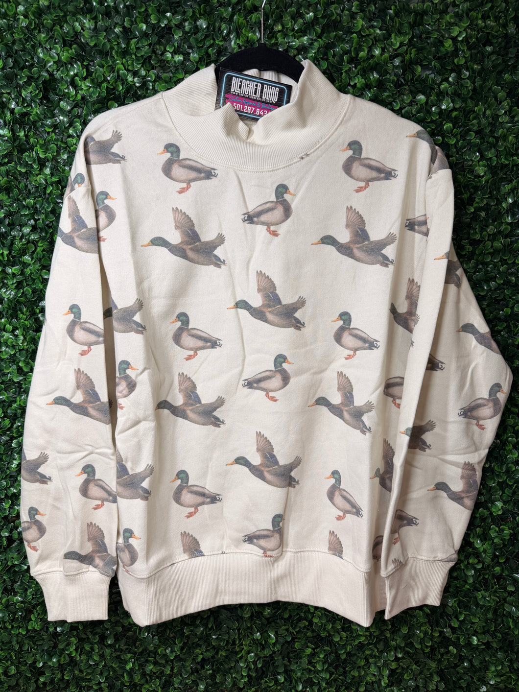 Flying Duck Mockneck Sweatshirt