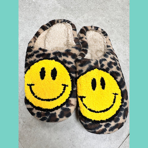 Smile Leopard Slippers