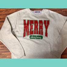 Merry Christmas Natural Crewneck Sweatshirt