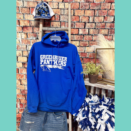 Greenbrier Panthers Distressed Hoodie 24