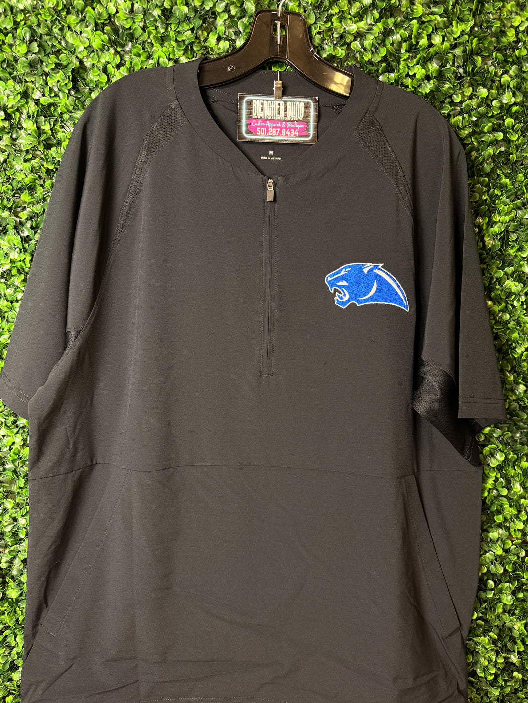 Greenbrier Panthers Embroidered Pullover Black