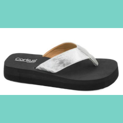 Overboard Flip Flop Silver