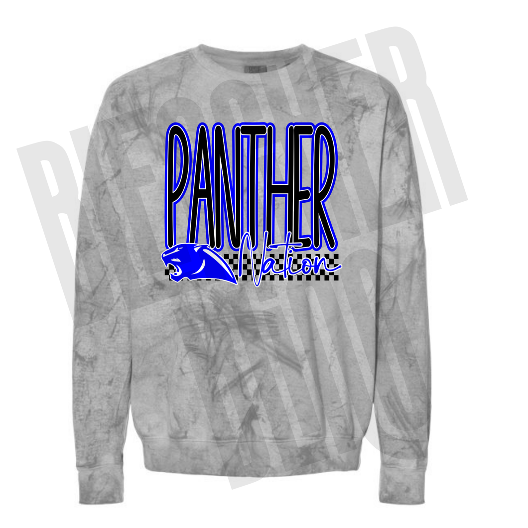 PRE-ORDER Panther Nation Colorblast Crewneck 25