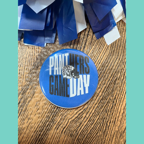 Game Day Panthers Opposite Spirit Button
