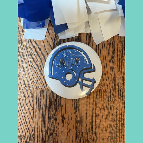 Panthers Helmet Spirit Button