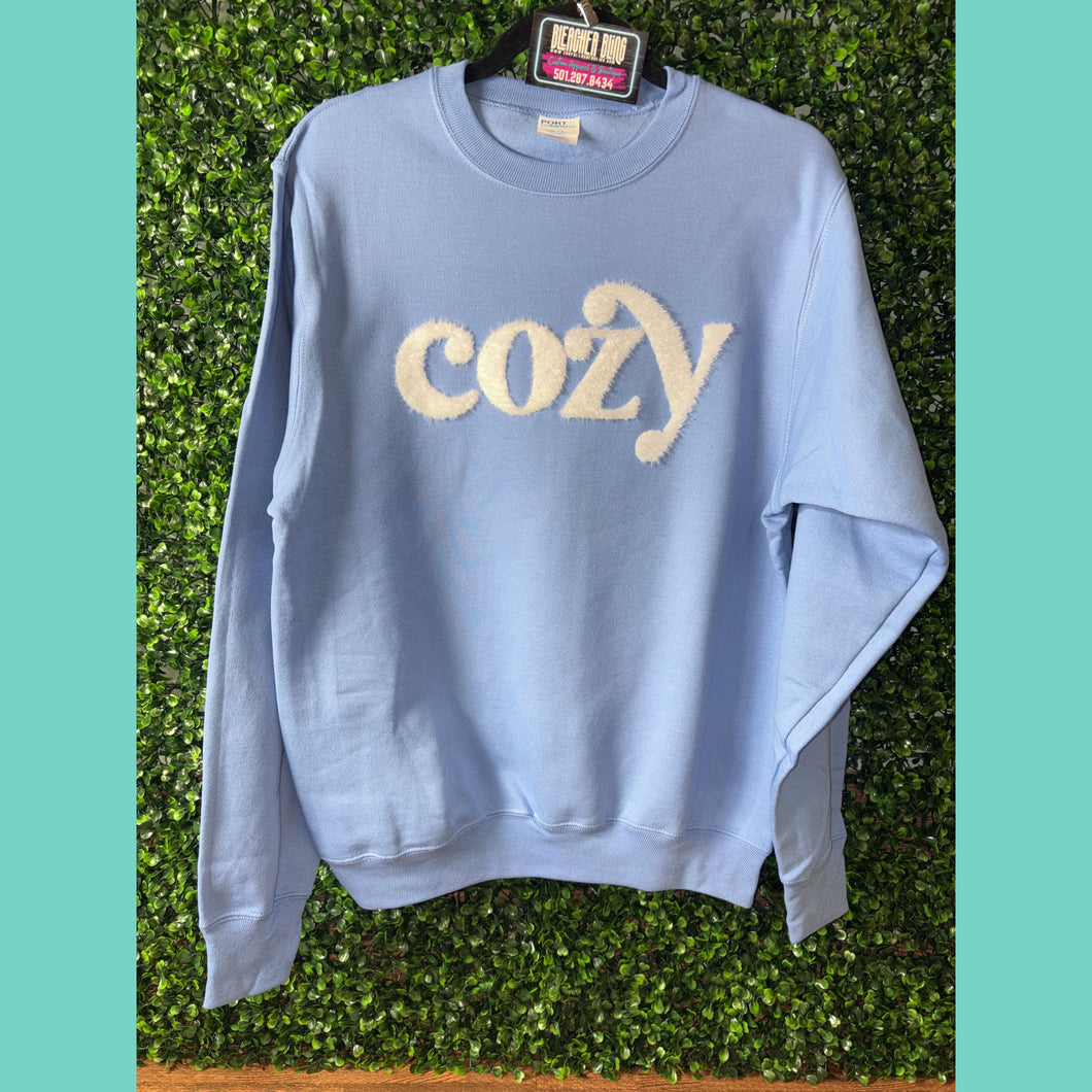 Blue Cozy Crew