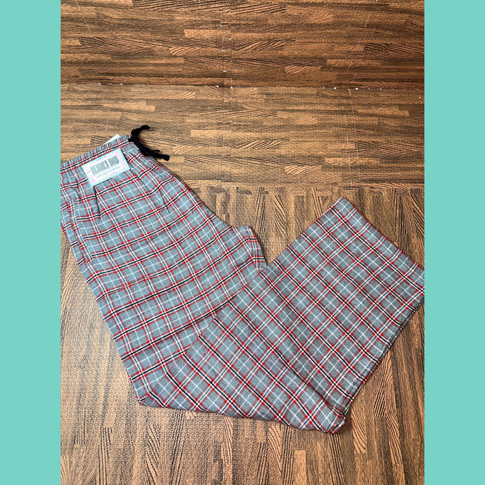 Flannel PJ Pant - Red Black Gray Plaid